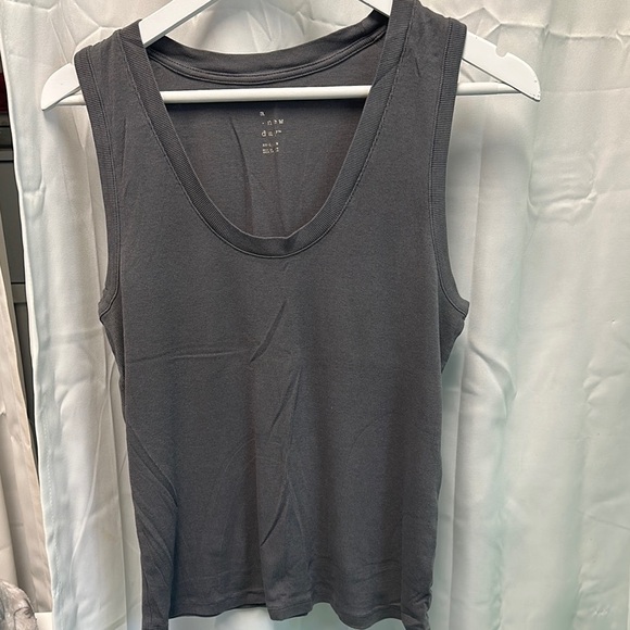 a new day Tops - a new day Super Soft Charcoal Ribbed Tank Top